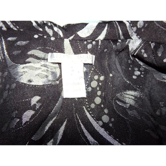 Alberto Makali black and silver jacket size M EUC 3/4 sleeves Classy‎ - Picture 6 of 7